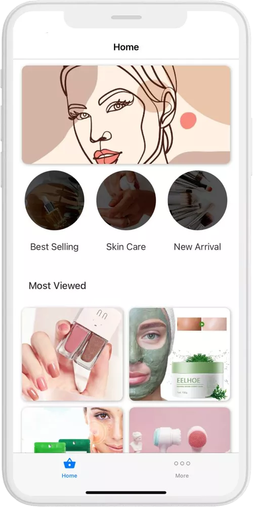 beauty store home ios