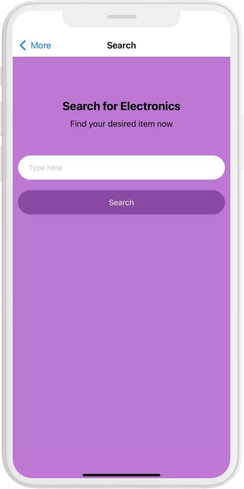 Electronics search ios