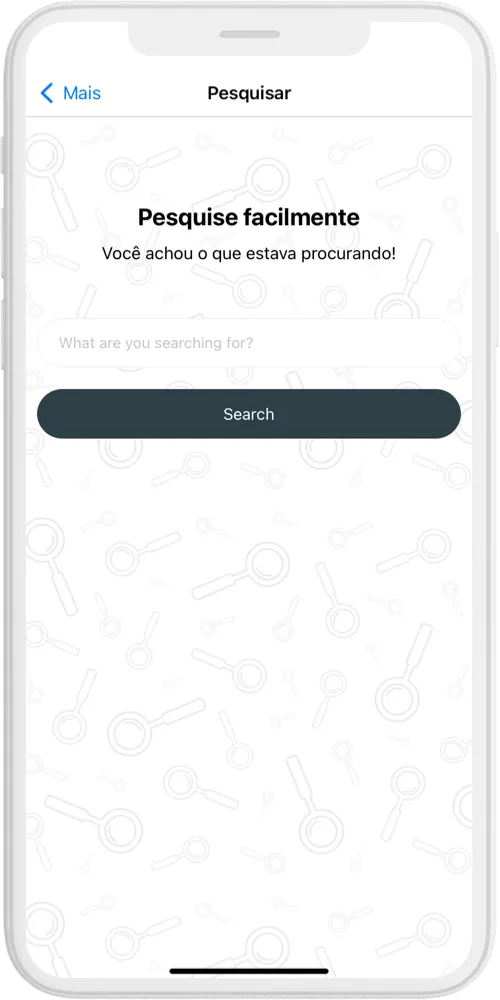 festivais app search ios