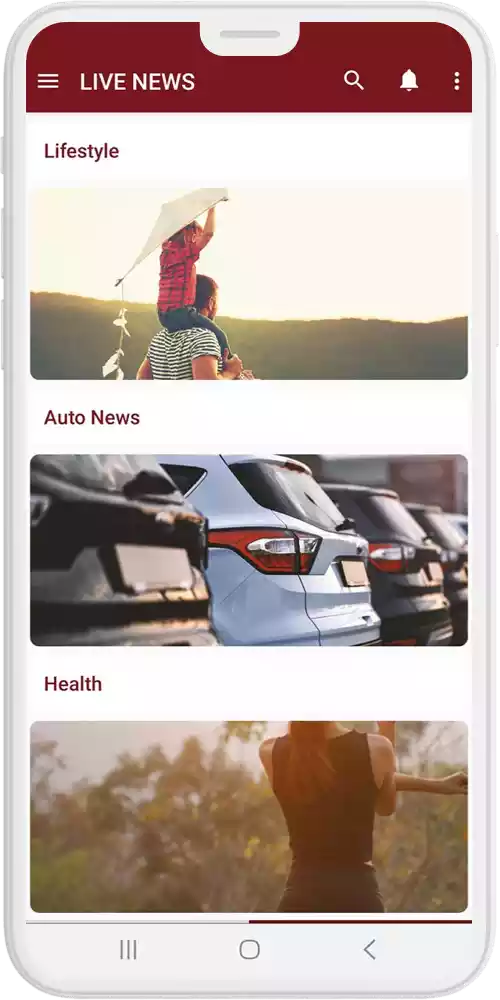Live news app img