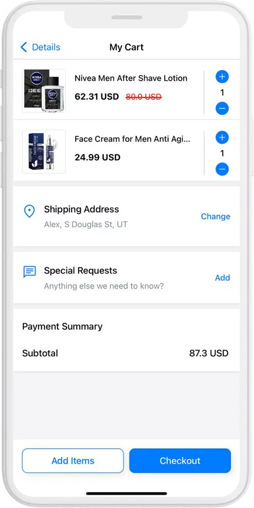 mensapp my cart ios