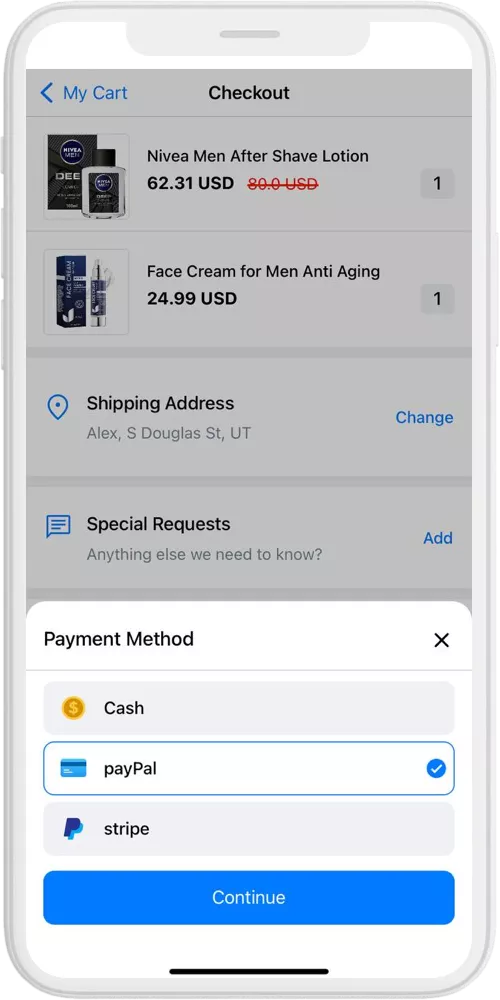 mensapp payment ios